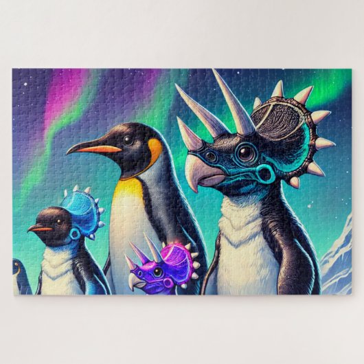 恐竜ペンギン ジグソーパズル (横)