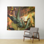 恐竜ボーイズ誕生日TRex |背景(写真) タペストリー (インサイチュ(横))