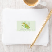 恐竜ボーイズ赤ちゃんシャワー住所 シール (インサイチュ)