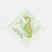 恐竜ボーイズ赤ちゃんシャワー紙ナプキンス スタンダードランチョンナプキン (角)