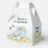 恐竜ボーイパステルブルーグリーン1stバースデーメディア フェイバーボックス (裏面)