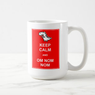 恐竜マグカップ Keep Calm and Om Nom Nom コーヒーマグカップ