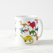 恐竜マグ,恐竜の種類,恐竜の贈答品,共同 コーヒーマグカップ (正面右)