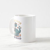 恐竜マニア必見!ダイナソーの洒落たデザイン コーヒーマグカップ (正面左)