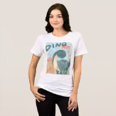 恐竜ママTシャツ トライブレンドＴシャツ (正面全面)