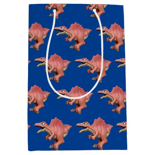 恐竜マンガ玩具スピノサウルス ミディアムペーパーバッグ (正面)