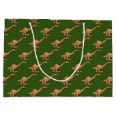 恐竜マンガ玩具ブロントサウルス ラージペーパーバッグ (裏面)