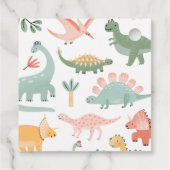 恐竜メッセージカード フェイバータグ (裏面)