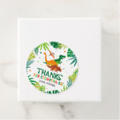 恐竜メッセージカード、恐竜誕生日サークルラベル フェイバータグ (インサイチュ)