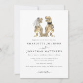 恐竜モダンテーマ結婚ズ 招待状 (正面)