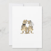 恐竜モダンテーマ結婚ズ 招待状 (裏面)