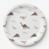 恐竜モダンパーティープレート ペーパープレート (正面)
