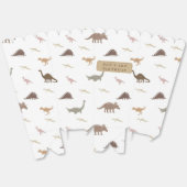 恐竜モダンポップコーン箱 フェイバーボックス (見開き)