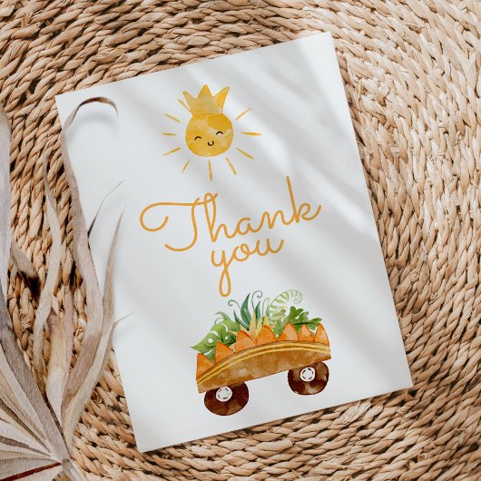 恐竜モダン白ベビーシャワーサンキューカード サンキューカード