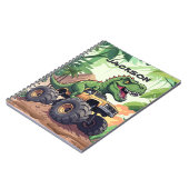 恐竜モンスタートラックカスタム新学期 ノートブック (左側)