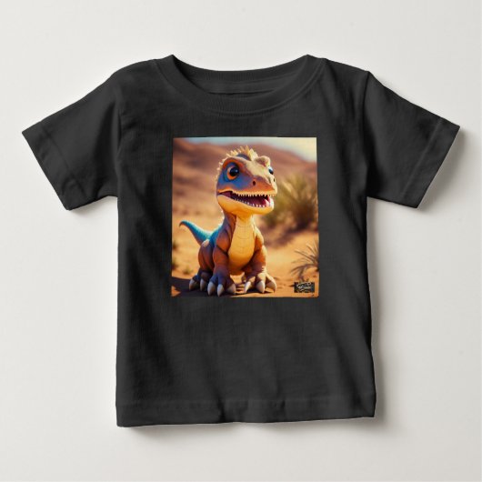 恐竜ライオン ベビーTシャツ (正面)