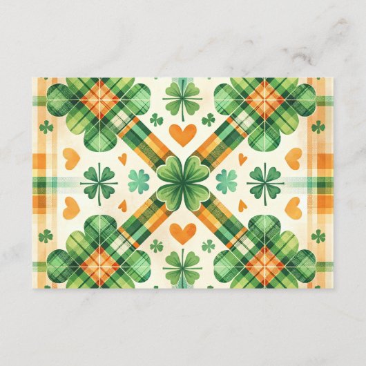 恐竜ラッキーリトルシャームロックディパーラッフル エンクロージャーカード (裏面)