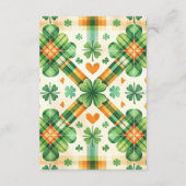 恐竜ラッキーリトルシャームロックディパーラフル エンクロージャーカード (裏面)