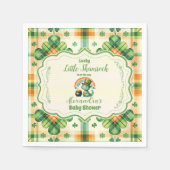 恐竜ラッキーリトルシャームロック スタンダードカクテルナプキン (正面)