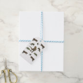 恐竜ラッピング紙 ギフトタグ (より糸付き)