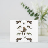 恐竜ラッピング紙 ポストカード (スタンド正面)