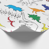 恐竜ラッピング紙 ラッピングペーパー (角)