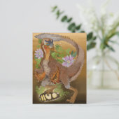 恐竜ラプタージャングルアート ポストカード (スタンド正面)