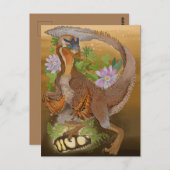恐竜ラプタージャングルアート ポストカード (正面/裏面)
