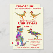 恐竜ラプターTレックス怖いキッズクリスマスパーティー (正面/裏面)