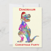 恐竜ラプターTレックス怖いキッズクリスマスパーティー (裏面)