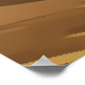 恐竜ランニングの丘を下った | AIアートポスター ポスター (角)