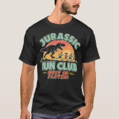 恐竜ランニングクラブ 楽しいT-Rexランニング Tシャツ (正面)
