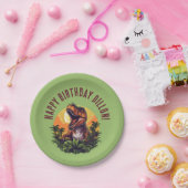 恐竜ラー誕生日 ペーパープレート (パーティー)