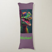 恐竜レックスクールキッズ抱き枕 ボディピロー (正面縦)