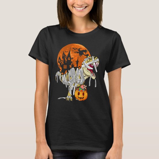 恐竜レックスミイラB用ハロウィーンの衣装 Tシャツ (正面)