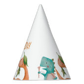 恐竜レックス誕生日パーティーシャワー パーティーハット (右)