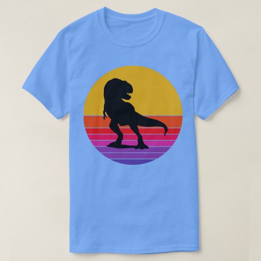 恐竜レトロ1 Tシャツ (デザイン正面)
