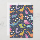 恐竜ロアボーイズ誕生日オレンジ 招待状 (裏面)