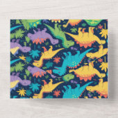 恐竜ロアルソームパーティー オールインワン招待状 (裏面)