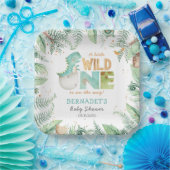 恐竜ワイルドベビーシャワー紙プレート ペーパープレート (パーティー)