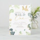 恐竜ワイルドワンバースデーパーティー 招待状 (スタンド正面)