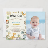 恐竜ワイルドワンボーイ 招待状 (正面)