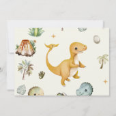 恐竜ワイルドワンボーイ 招待状 (裏面)