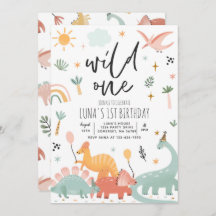 恐竜ワイルドワン1歳の誕生日パーティー