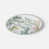 恐竜ワンサウルスボーイ1歳のパーティー ペーパープレート (アングル)