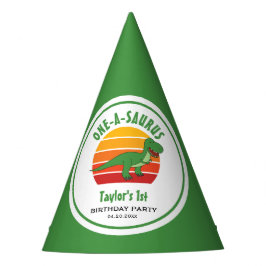 恐竜ワンサウルス男女兼用1歳 パーティーハット