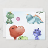 恐竜ワンサウルス誕生日パーティー 招待状 (裏面)