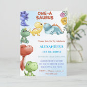 恐竜ワンサウルス誕生日パーティー 招待状 (スタンド正面)