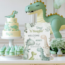 恐竜ワン・ア・サウルス ボーイ 1歳の誕生日ウェルカム