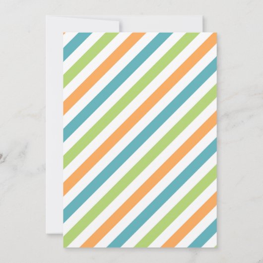 恐竜五つ星サウルスの五つ目の誕生日パーティー 招待状 (裏面)